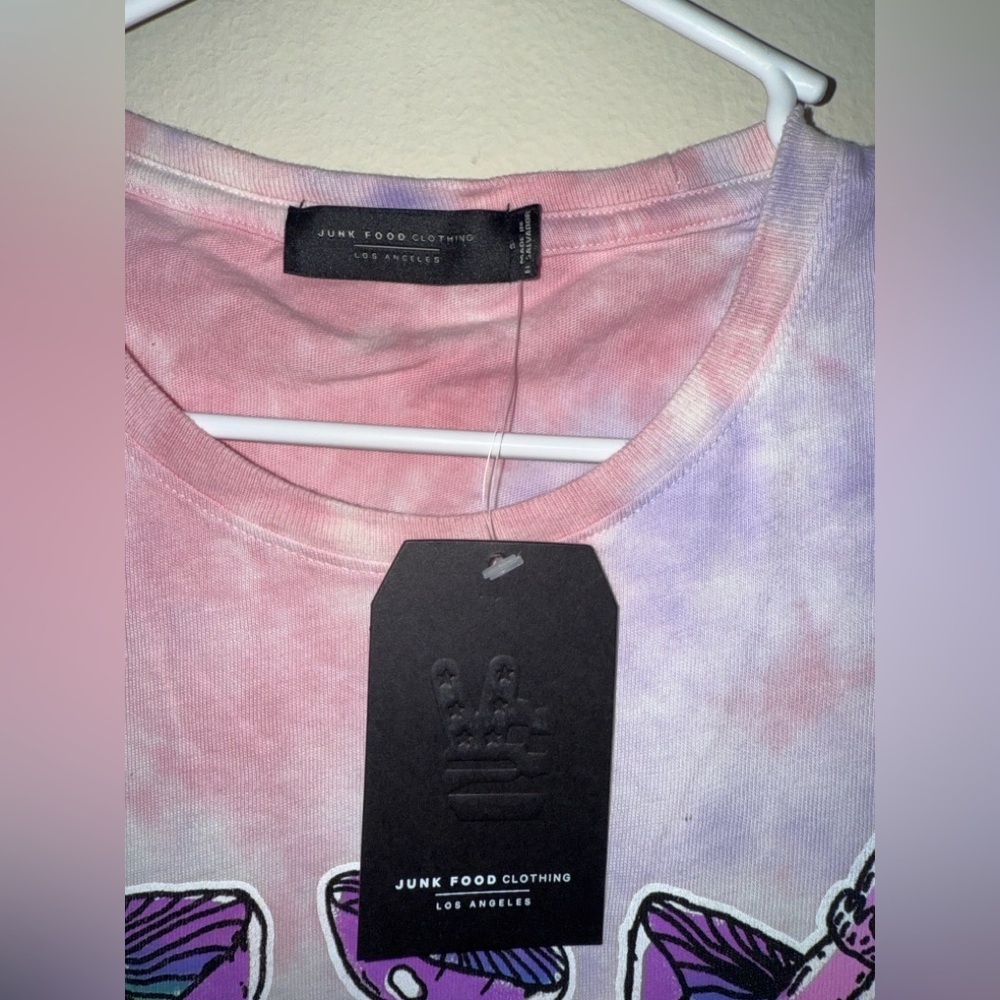 Junk Food Clothing How Long is Forever Tie Dye Tee NWT $55 - Picture 5 of 6